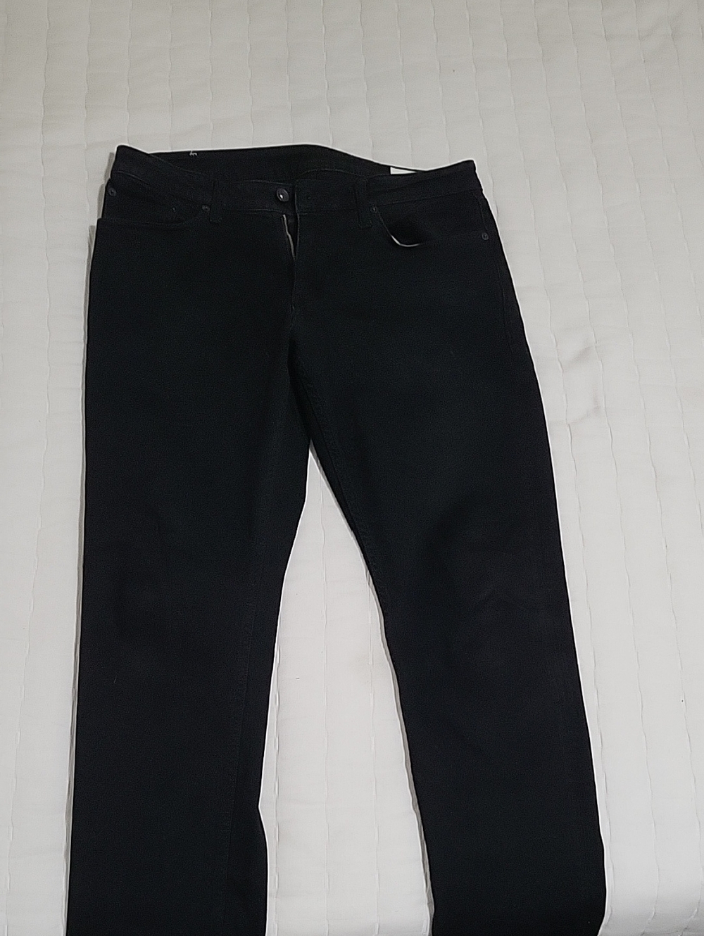Classic Black Straight-Leg Pants